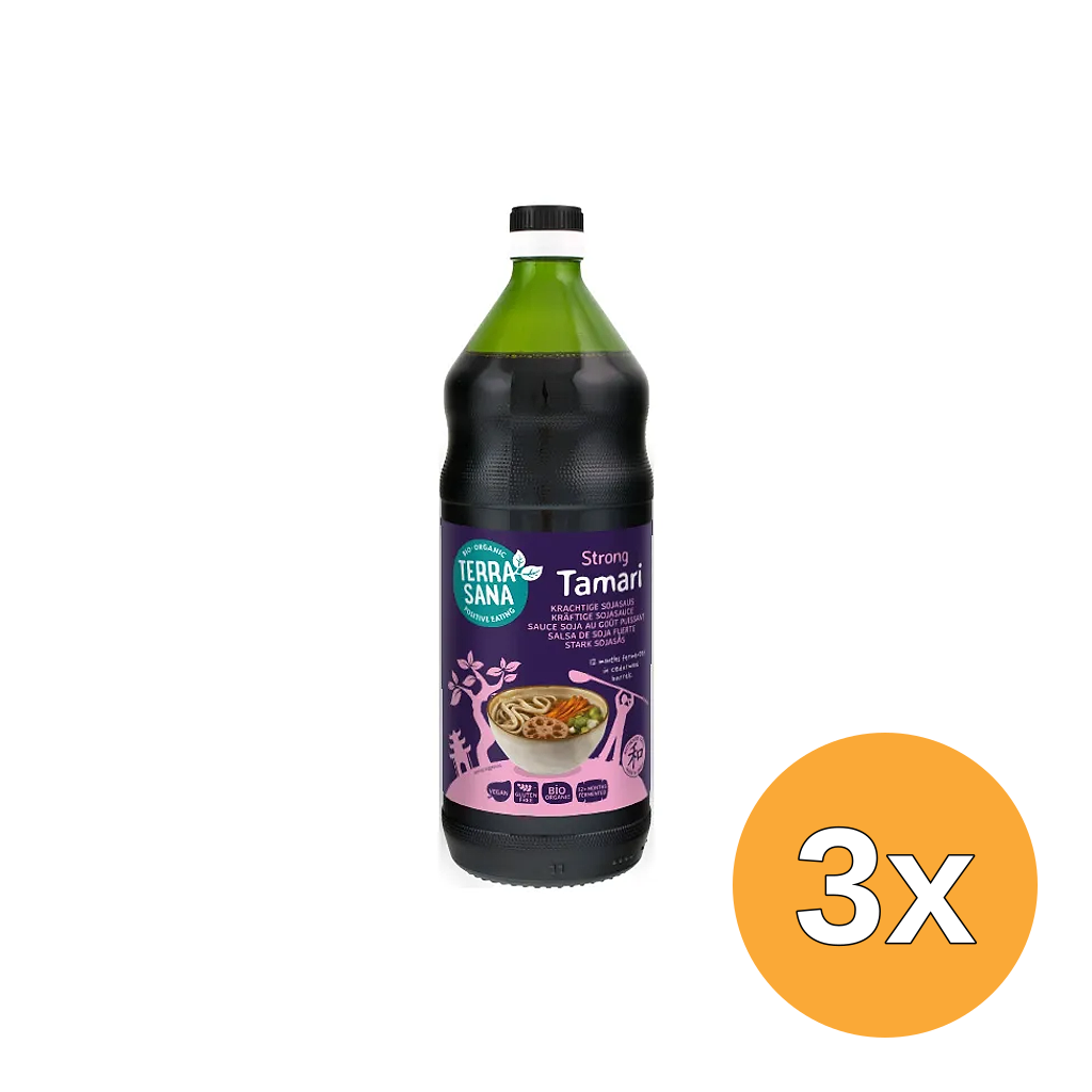3x Terrasana Tamari Japans Glutenvrij Bio (1000 ml)