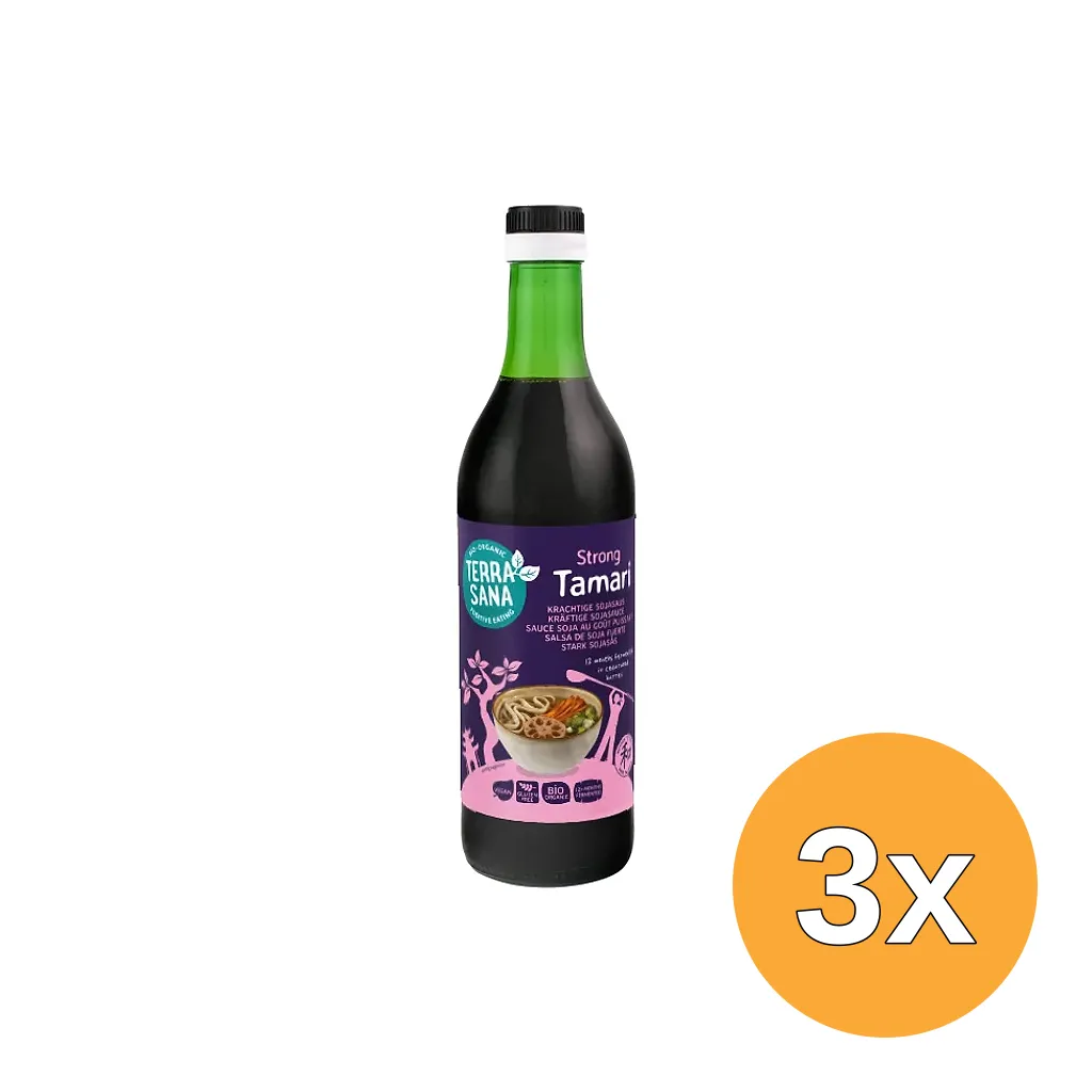 3x Terrasana Tamari Japans Glutenvrij Bio (500 ml)