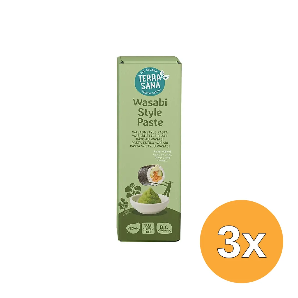 3x Terrasana Wasabi-Style Pasta (50 gr)