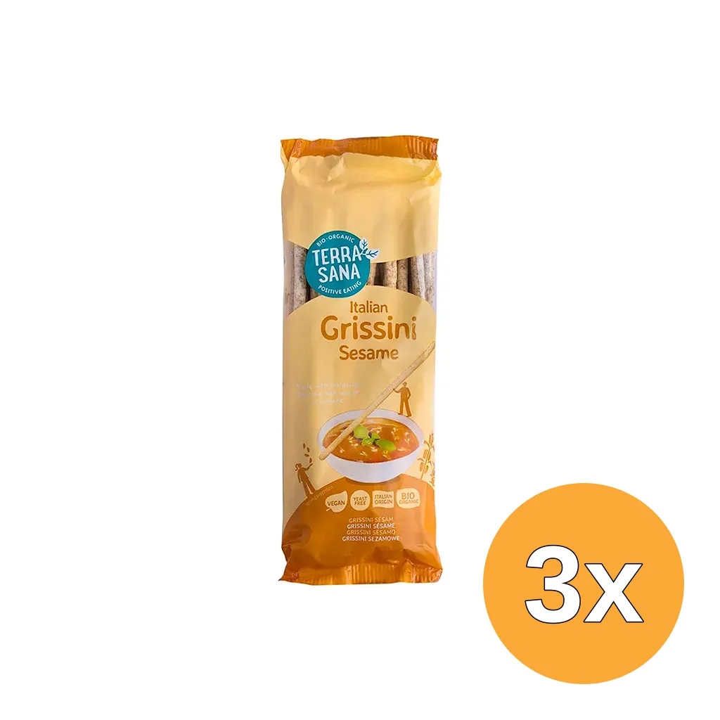 3x Terrasanagrissini Sesam Bio (125 gr)