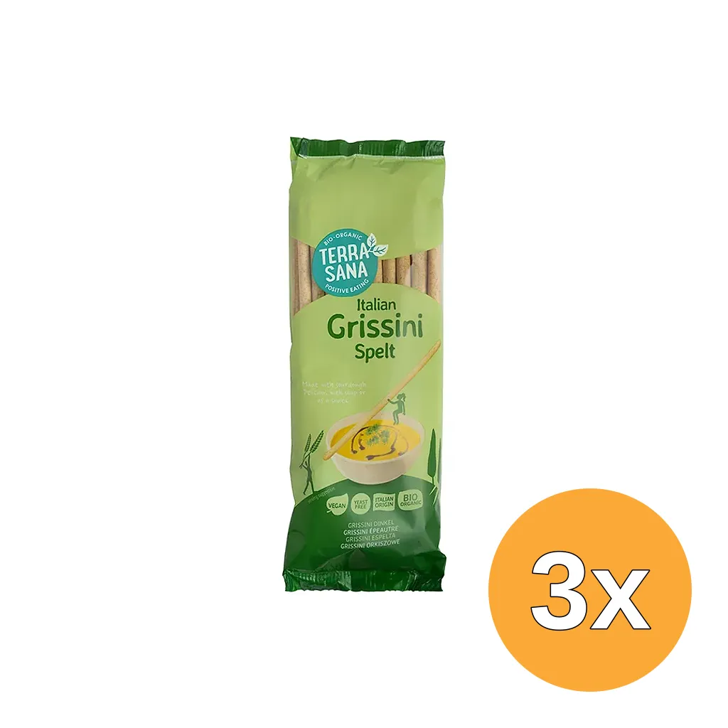 3x Terrasanagrissini Spelt Bio (125 gr)