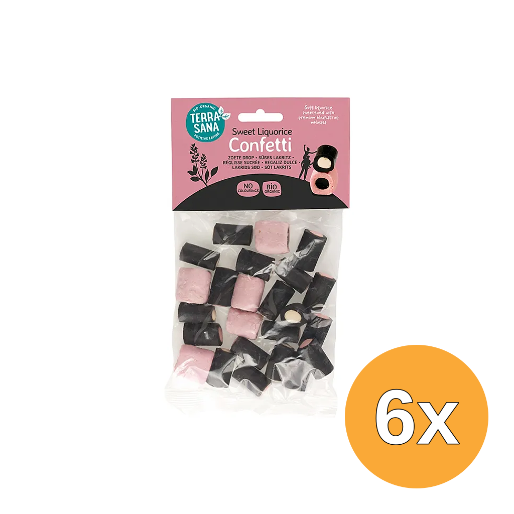 6x TerraSana Confetti drop gevuld bio (100 gr)