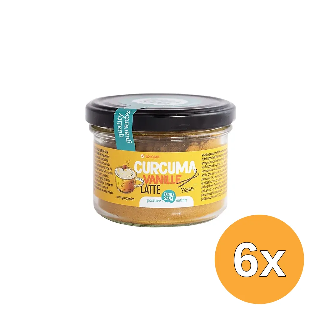 6x TerraSana Latte curcuma vanilla bio (70 gr)