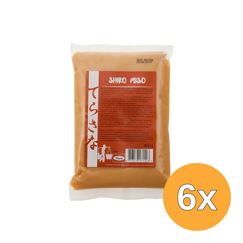 6x TerraSana Shiro miso (400 gr)