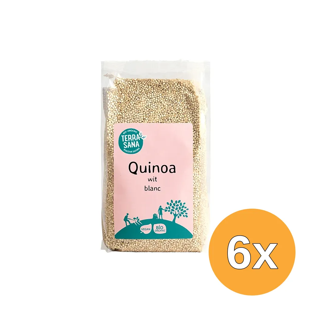 6x TerraSana Super quinoa wit bio (500 gr)