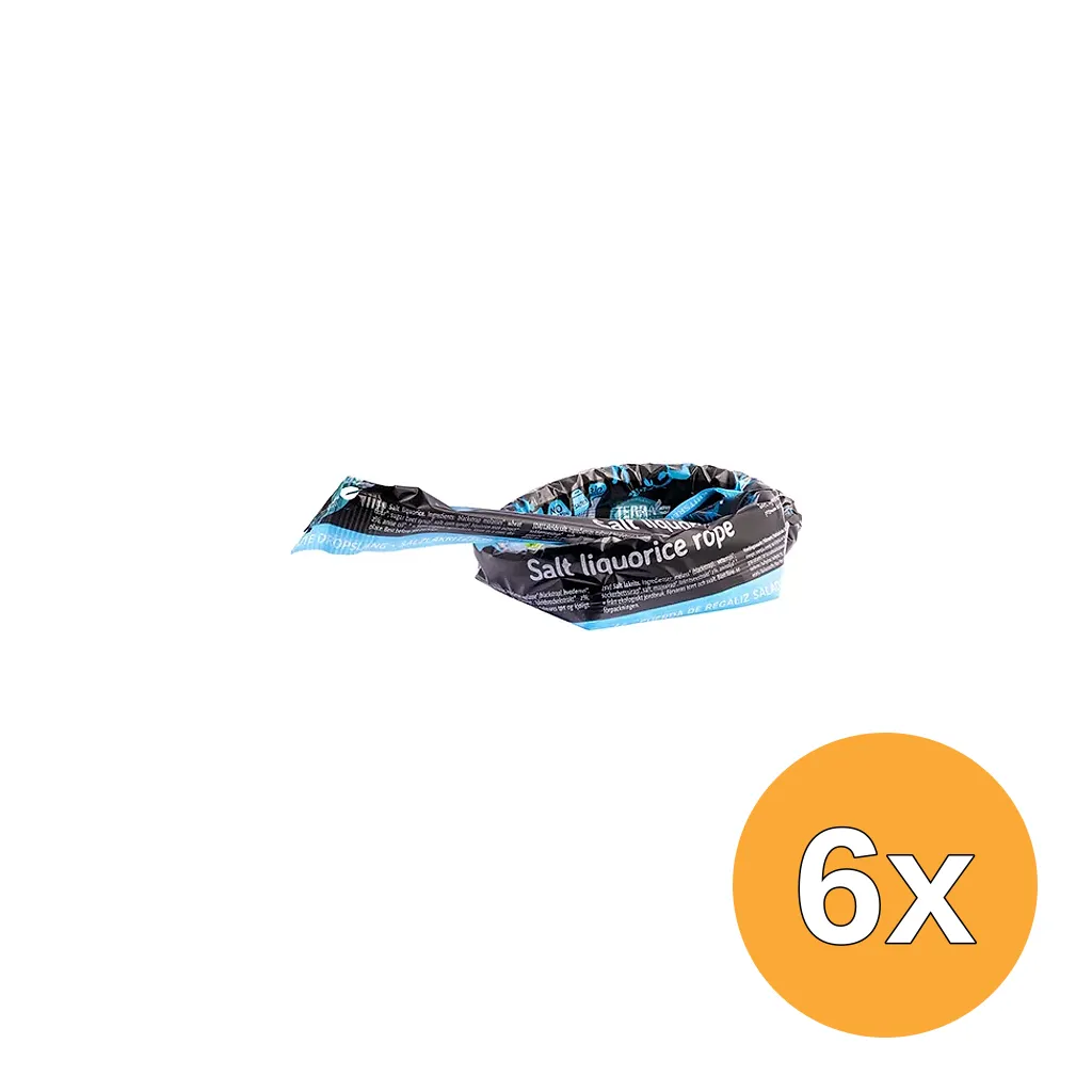 6x TerraSana Zoute dropslangen bio (56 gr)