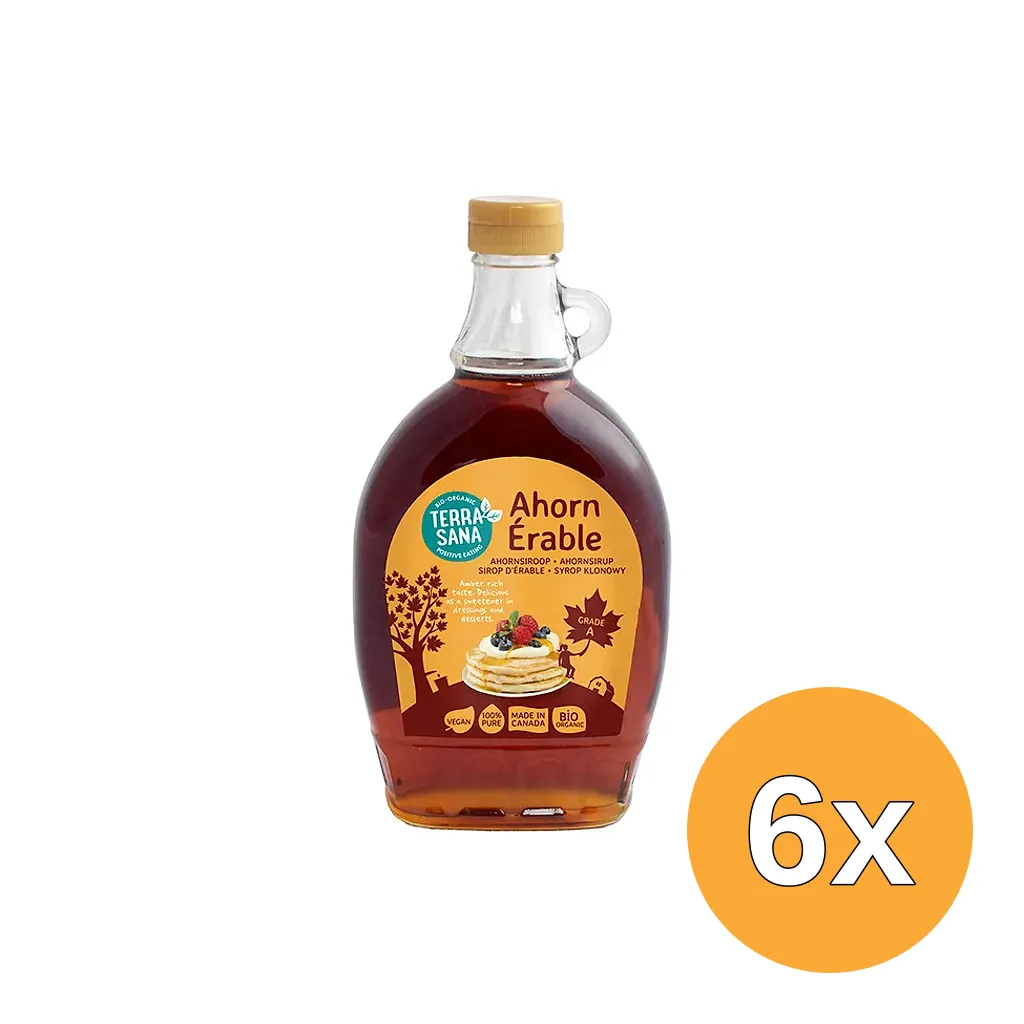 6x Terrasana Ahornsiroopgraad A (500 ml)