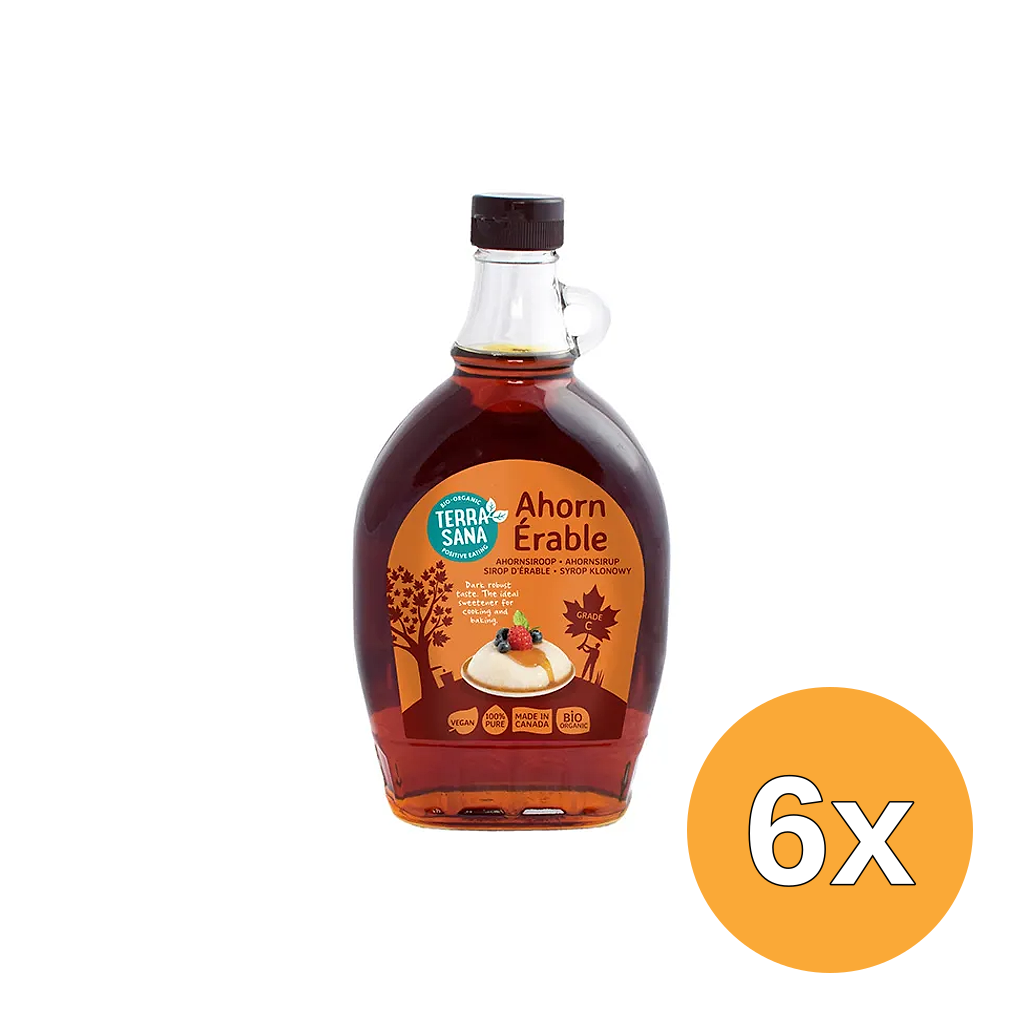 6x Terrasana Ahornsiroopgraad C (500 ml)