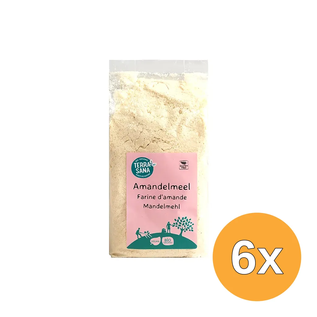 6x Terrasana Amandelmeel Bio (500 gr)