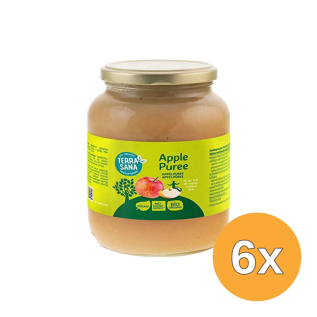 6x Terrasana Appelpuree Bio (700 gr)