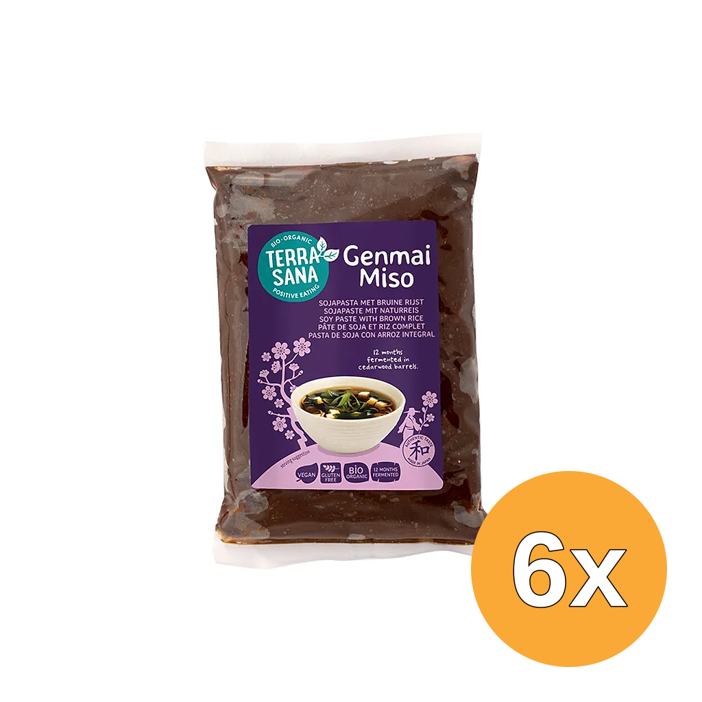 6x Terrasana Genmai Miso Eko Bio (400 gr)