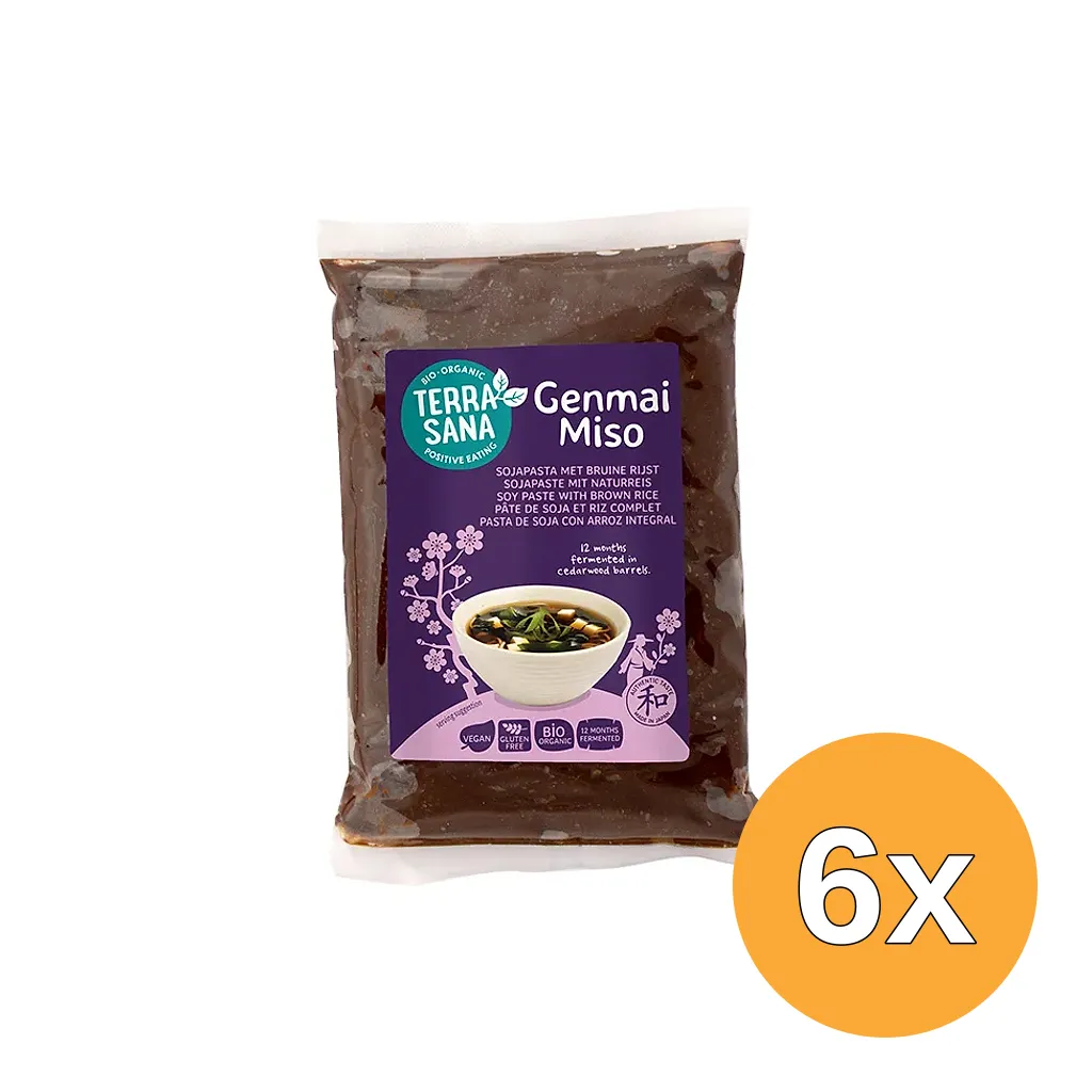 6x Terrasana Genmai Miso Eko Bio (400 gr)