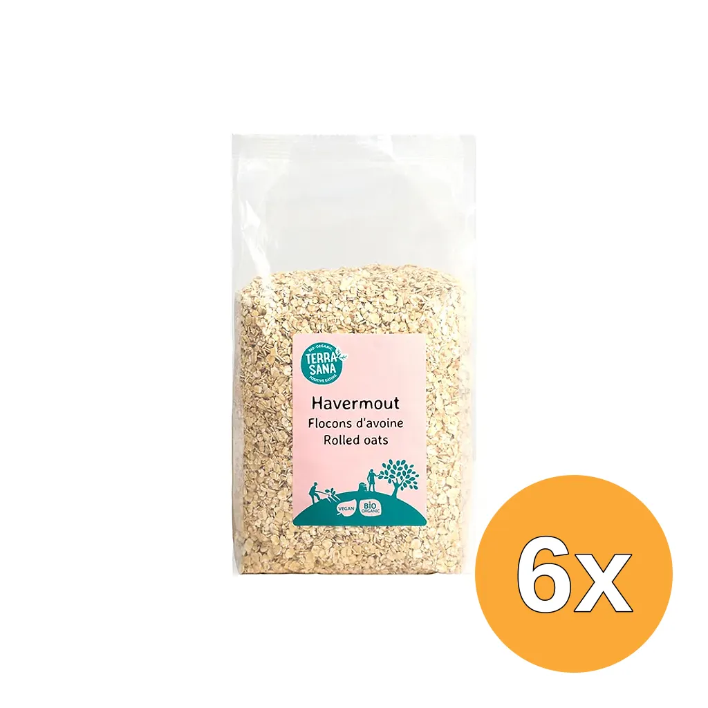 6x Terrasana Havermout Bio (750 gr)