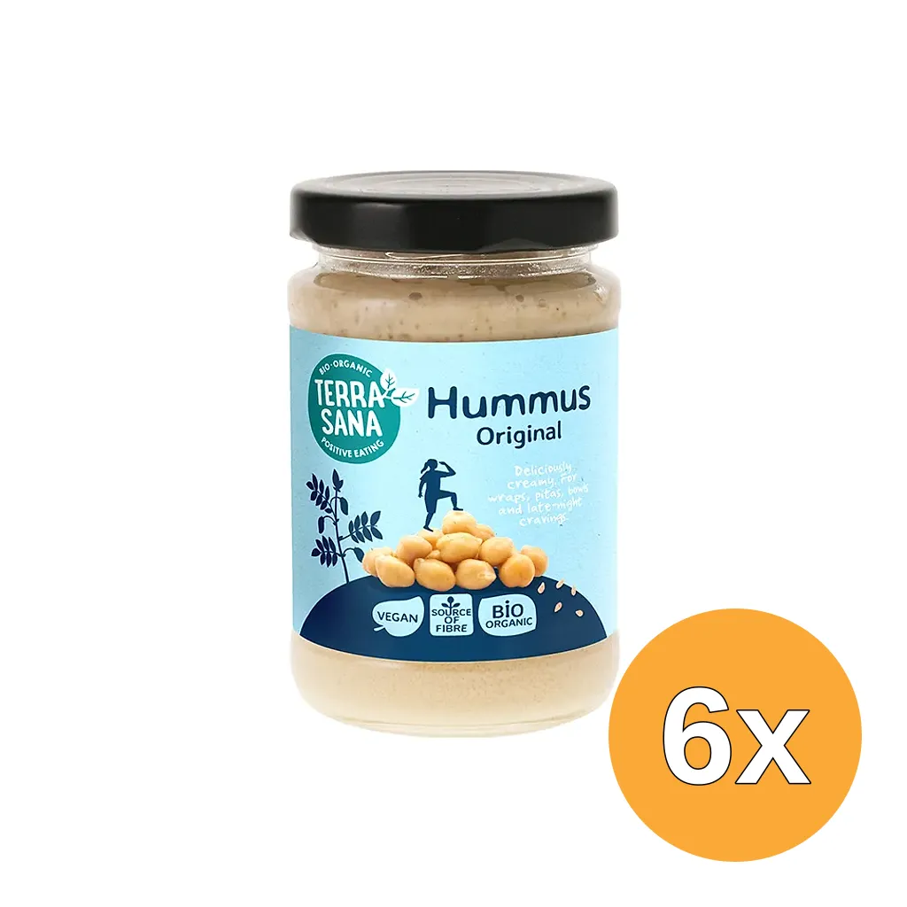 6x Terrasana Hummus Salade Bio (190 gr)