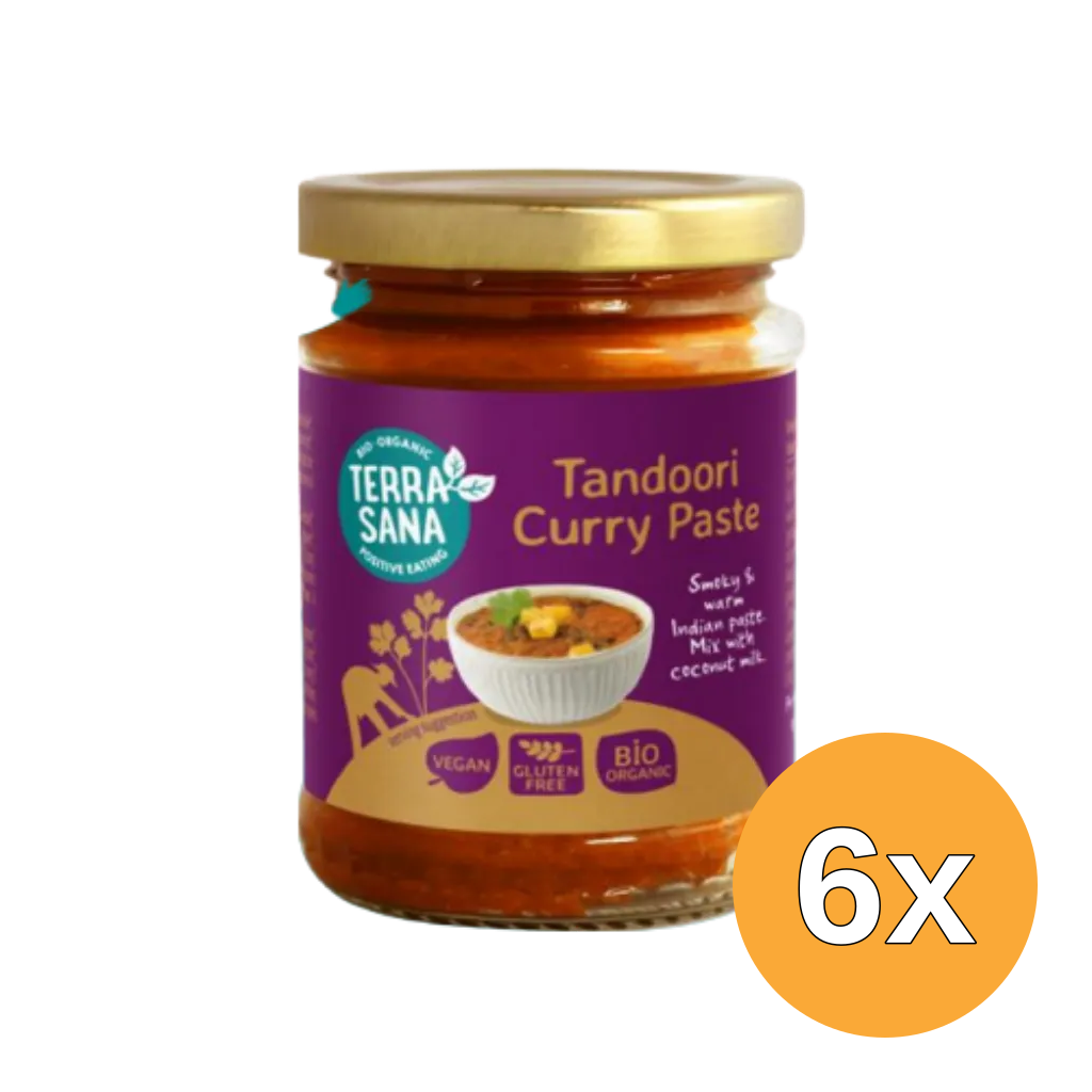 6x Terrasana Indiase Tandoori Currypasta (130 gr)
