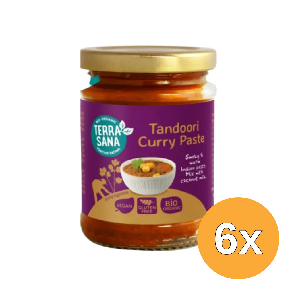 6x Terrasana Indiase Tandoori Currypasta (130 gr)