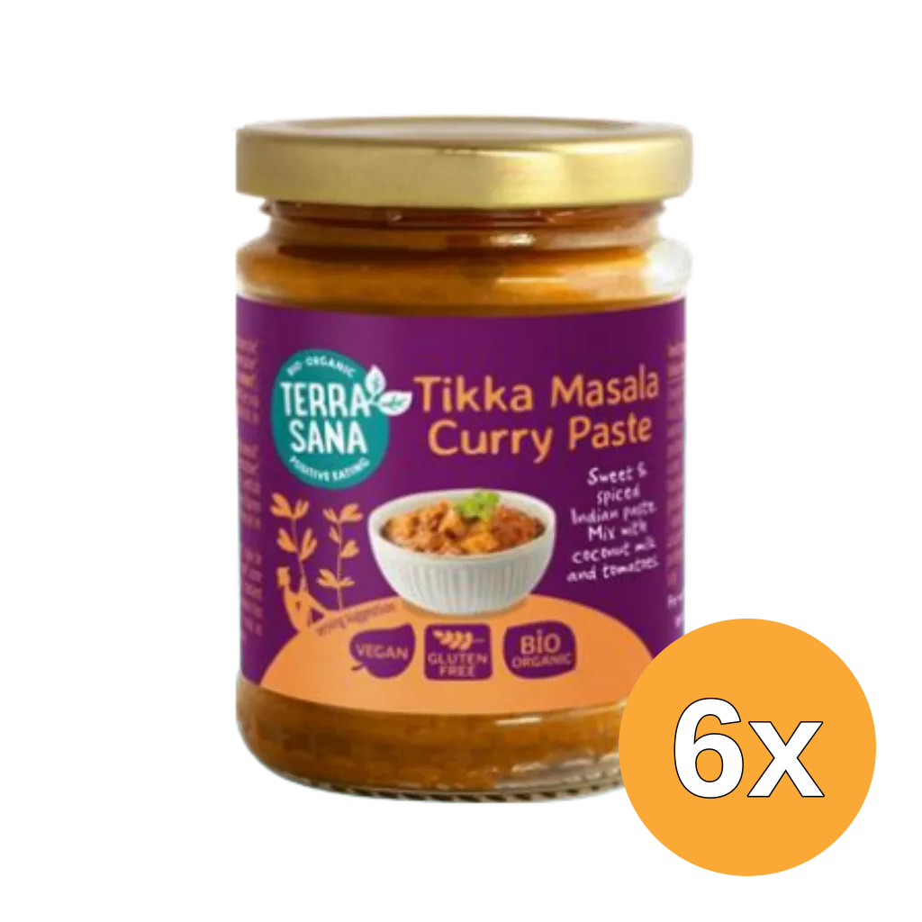 6x Terrasana Indiase Tikka Masala Currypasta  (130 gr)