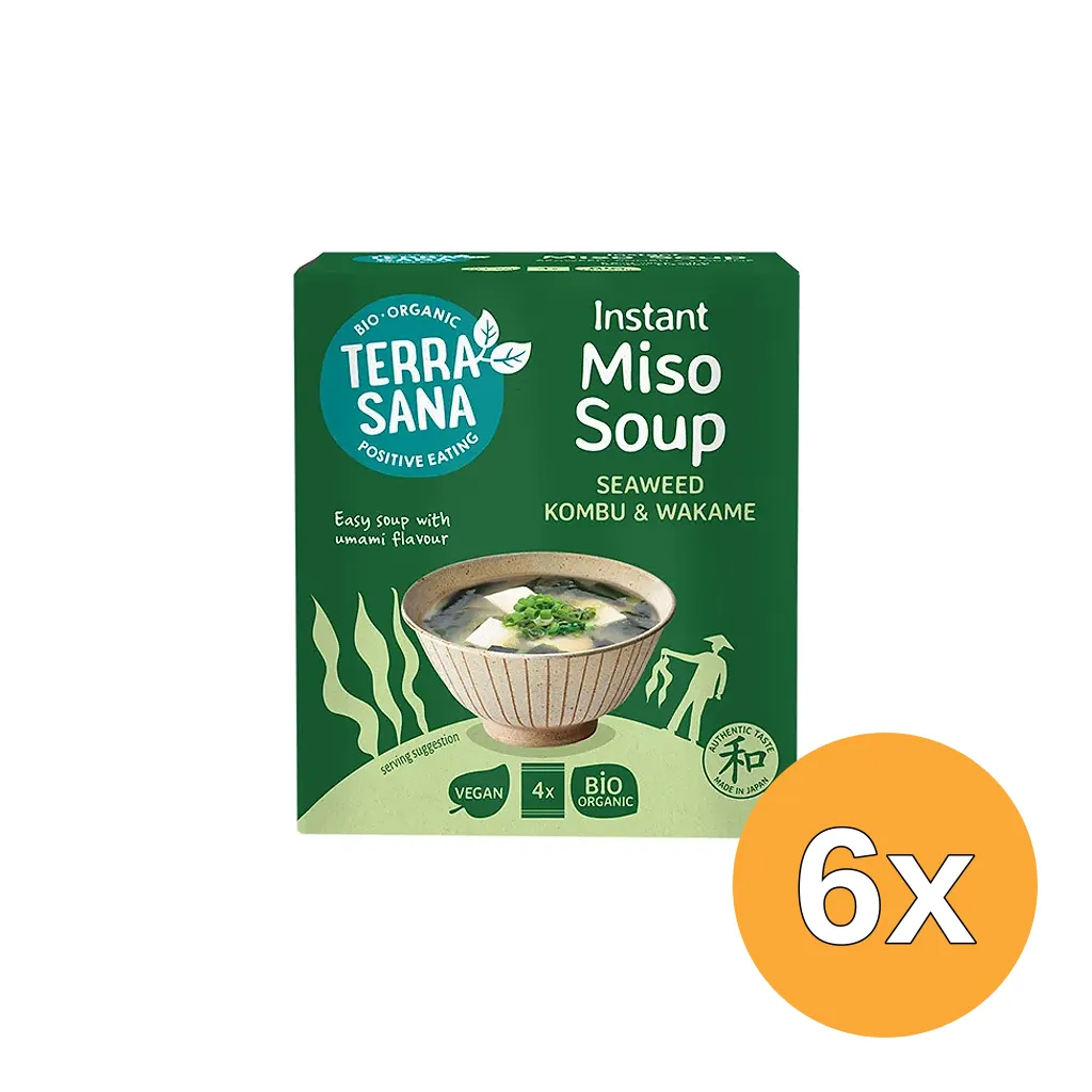 6x Terrasana Instant Miso Soup Bio (40 gr)