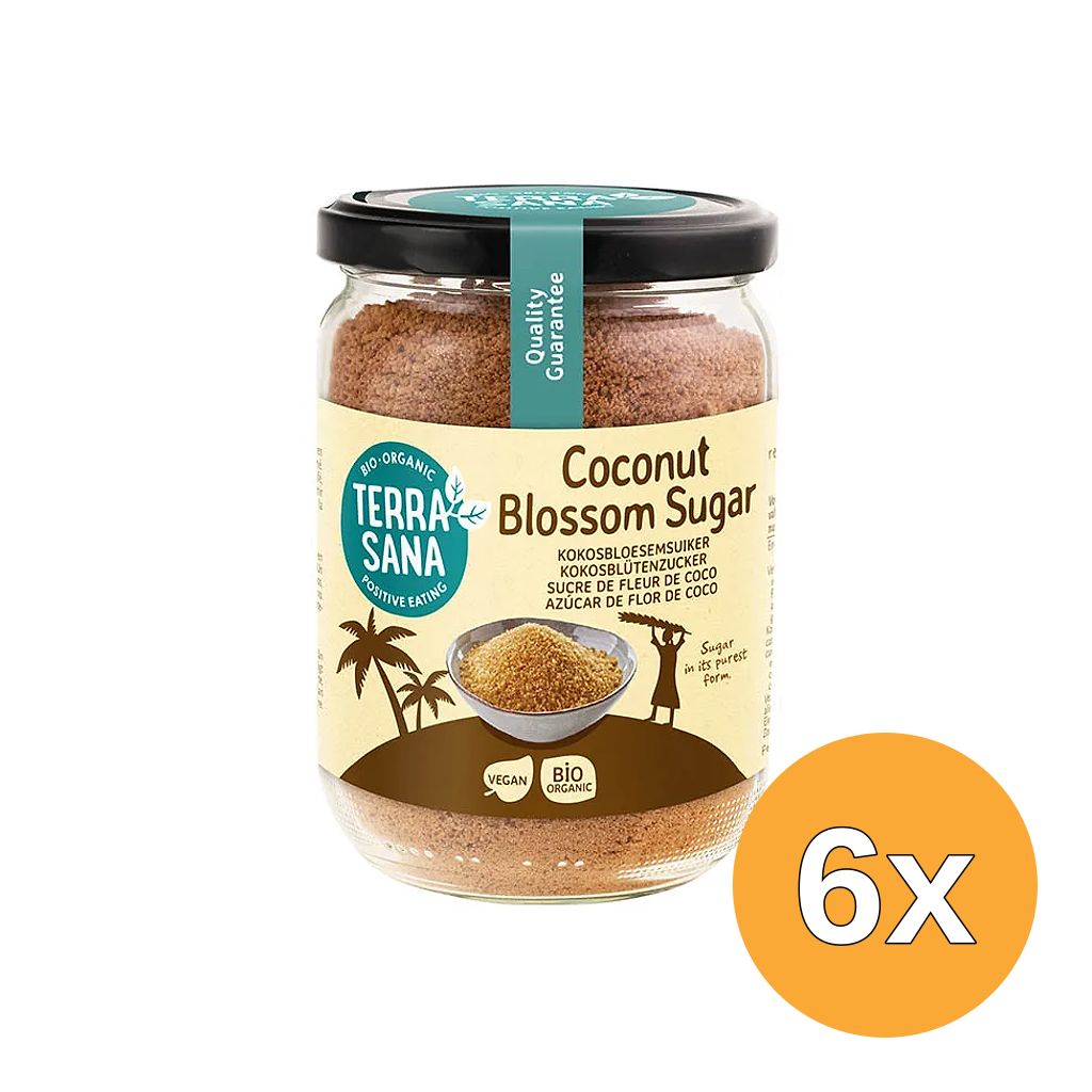 6x Terrasana Kokosbloesemsuiker Bio (275 gr)