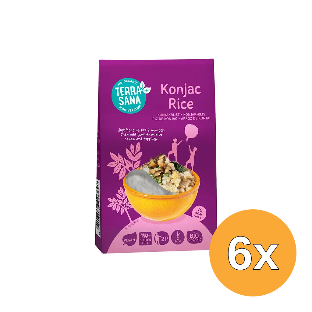 6x Terrasana Konjac Rijst Bio (250 gr)