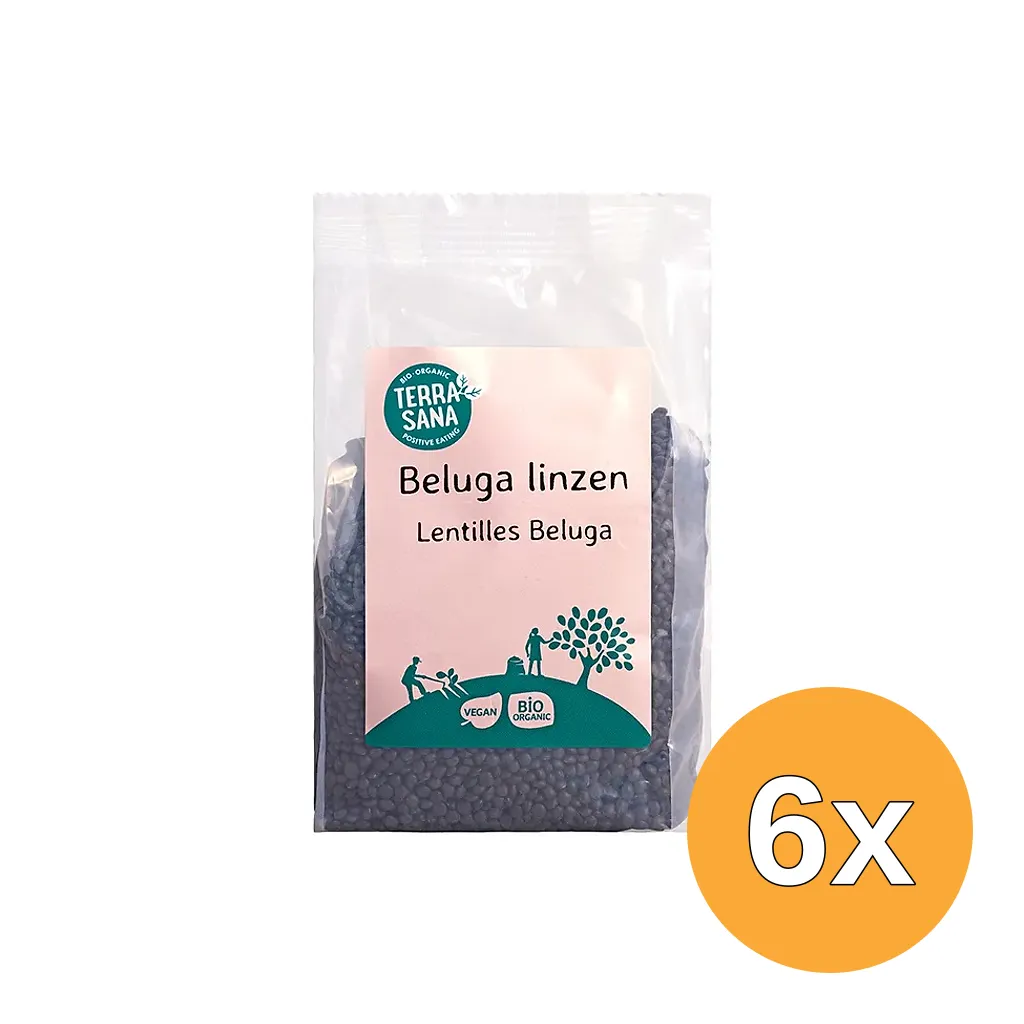 6x Terrasana Linzen Beluga Bio (500 gr)