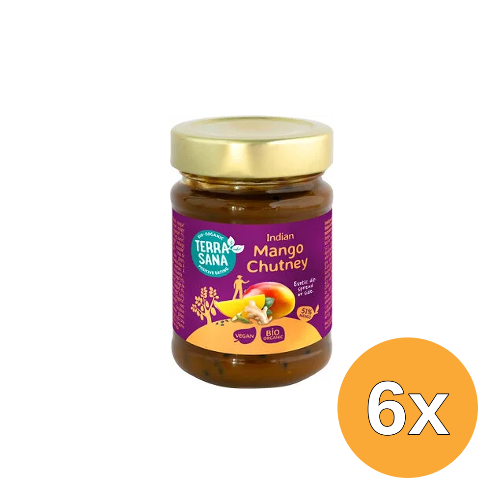 6x Terrasana Mango Chutney (195 gr)