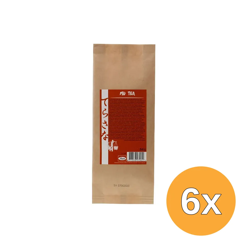 6x Terrasana Mu Thee 16 Kruiden Theebuiltjes (8 stuks)