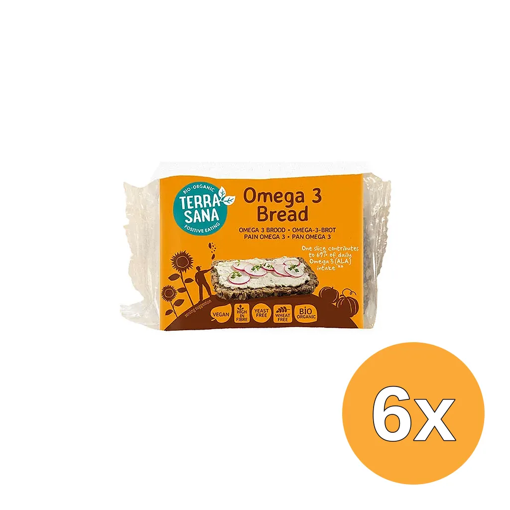 6x Terrasana Omega 3 Brood Bio (300 gr)