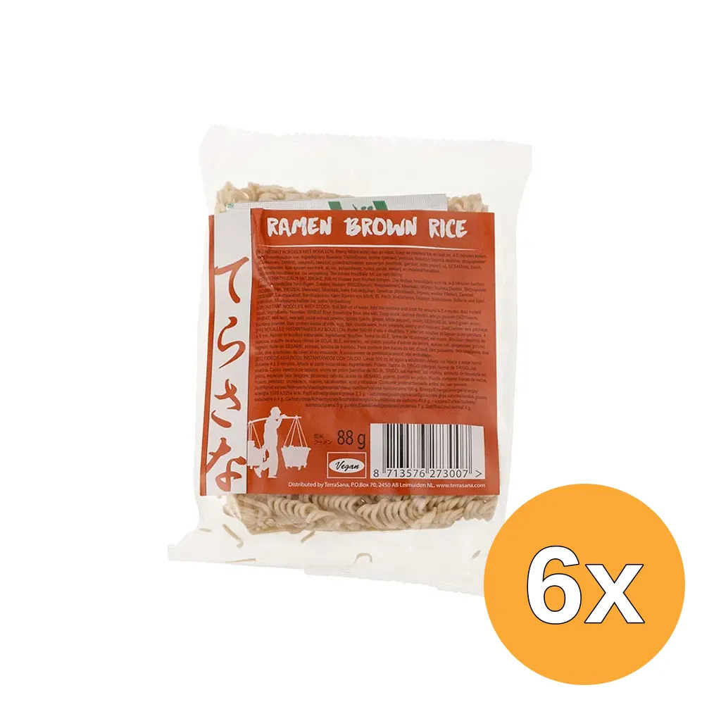6x Terrasana Ramen Rijst Noodles (88 gr)