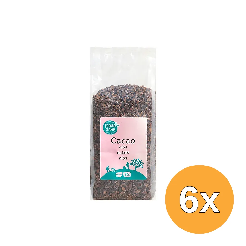 6x Terrasana Raw Cacao Nibs Bio (500 gr)