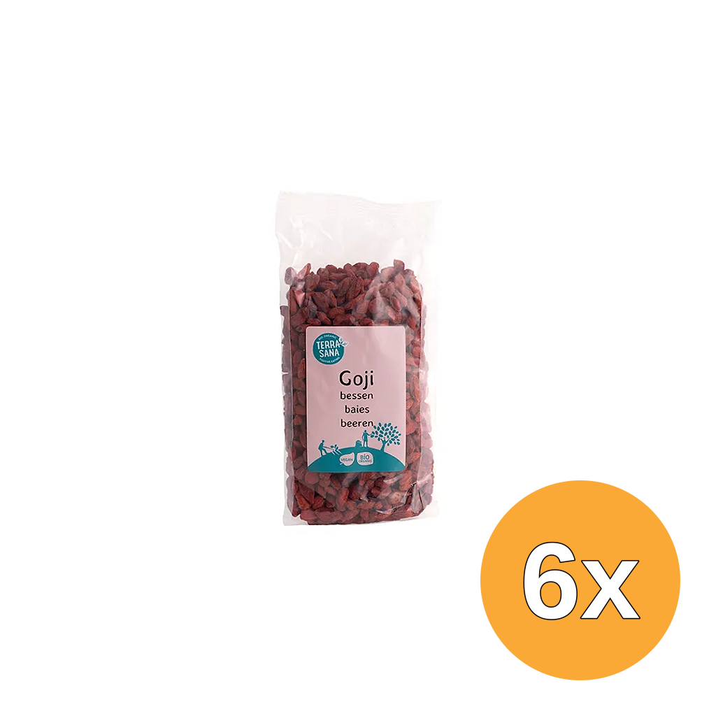 6x Terrasana Raw Goji Bessen Bio (225 gr)