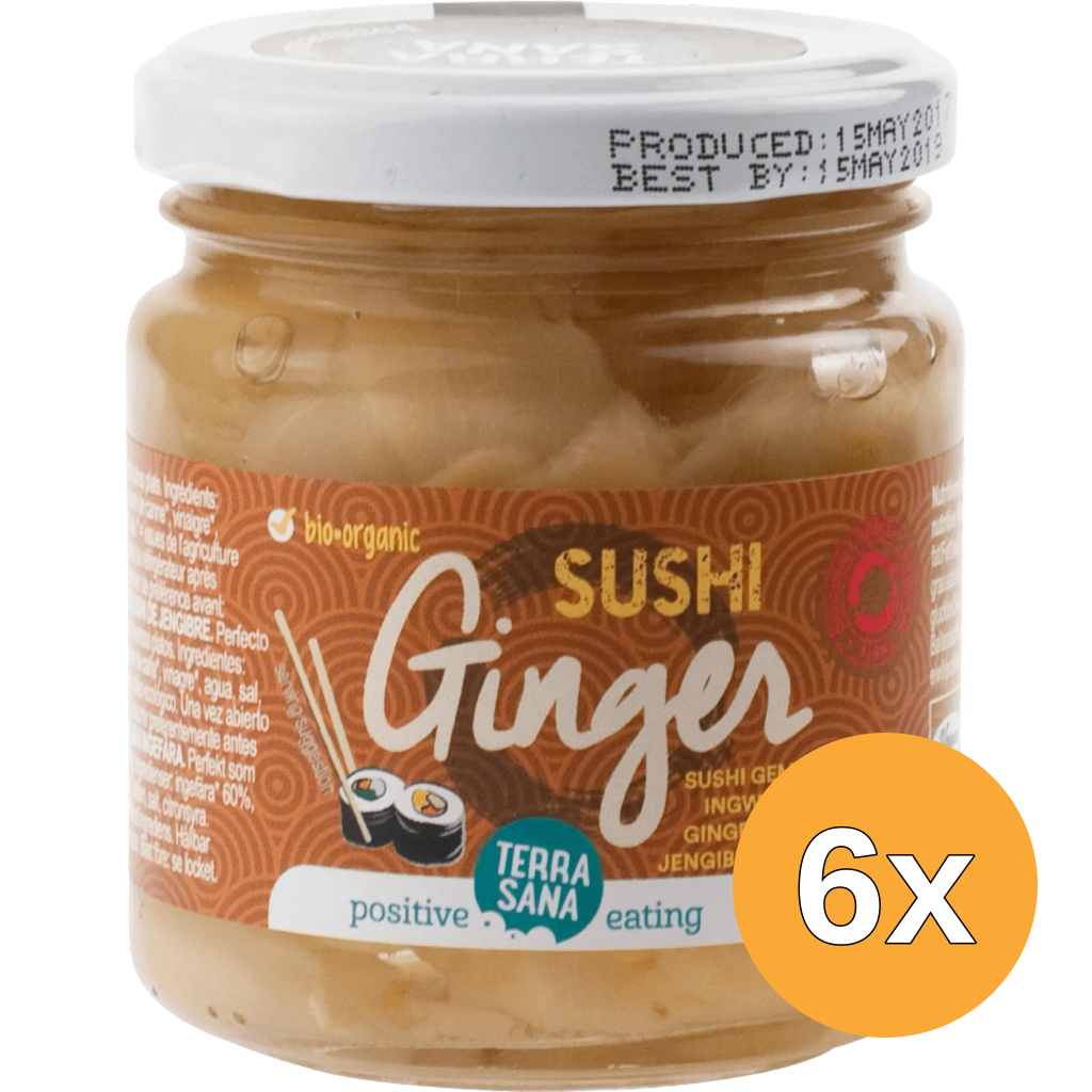 6x Terrasana Sushi Gember Bio (190 gr)