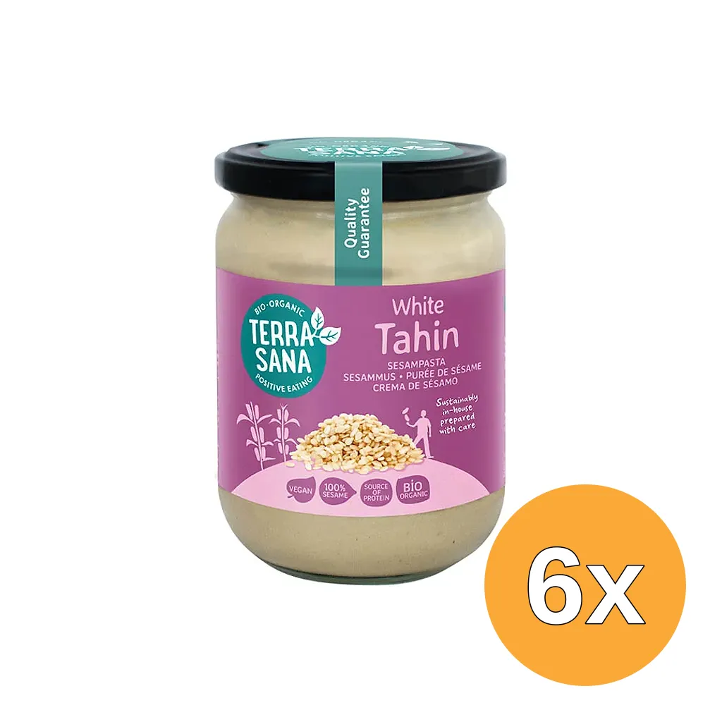 6x Terrasana Tahin Wit Sesampasta Bio (500 gr)