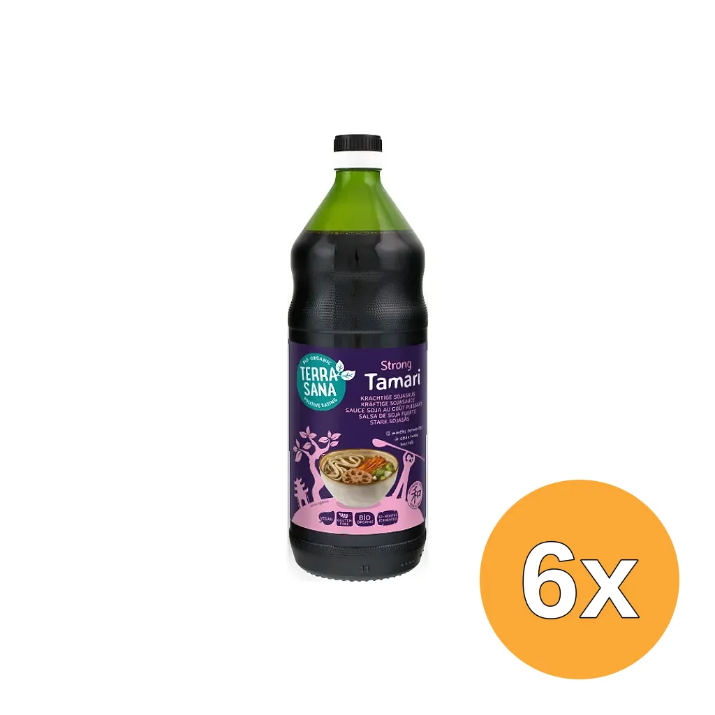 6x Terrasana Tamari Japans Glutenvrij Bio (1000 ml)