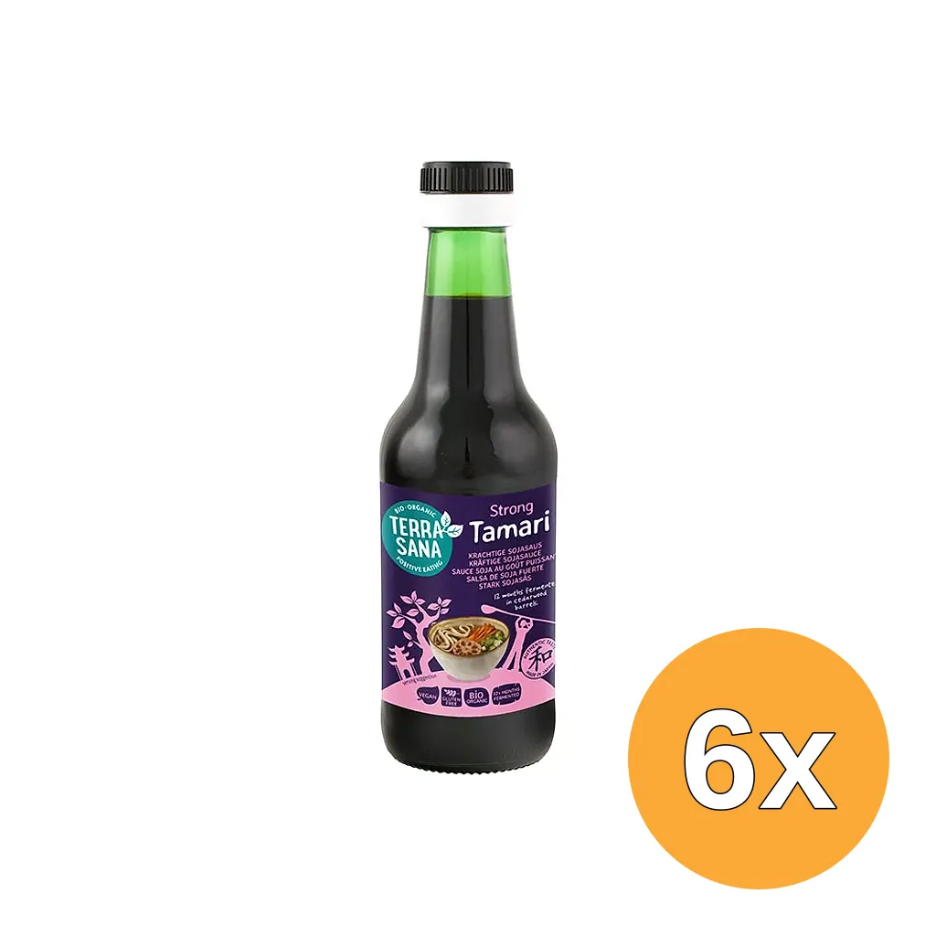 6x Terrasana Tamari Japans Glutenvrij Bio (250 ml)