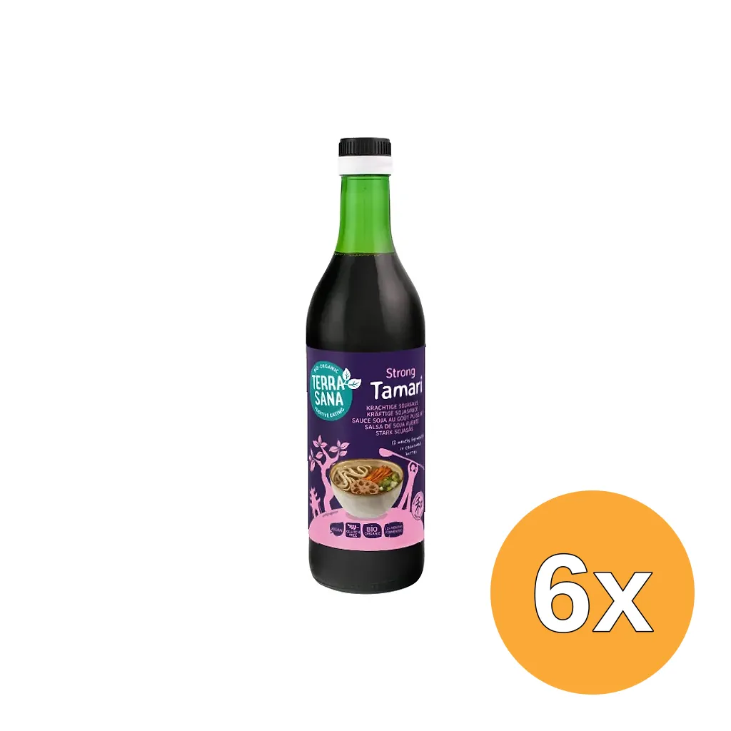 6x Terrasana Tamari Japans Glutenvrij Bio (500 ml)