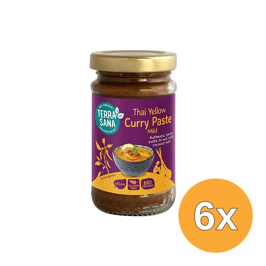 6x Terrasana Thaise Gele Currypasta (120 gr)