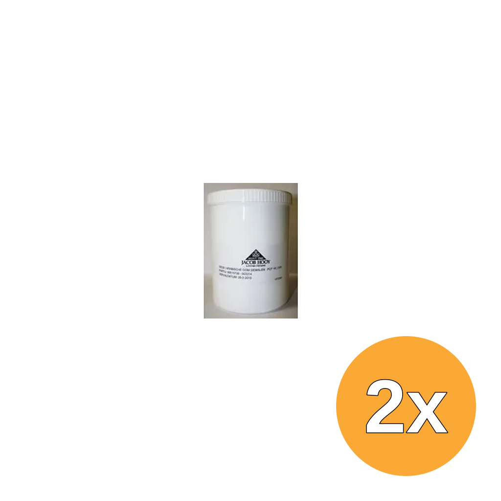 2x Jacob Hooy Arabische gom gemalen (1000 gr)