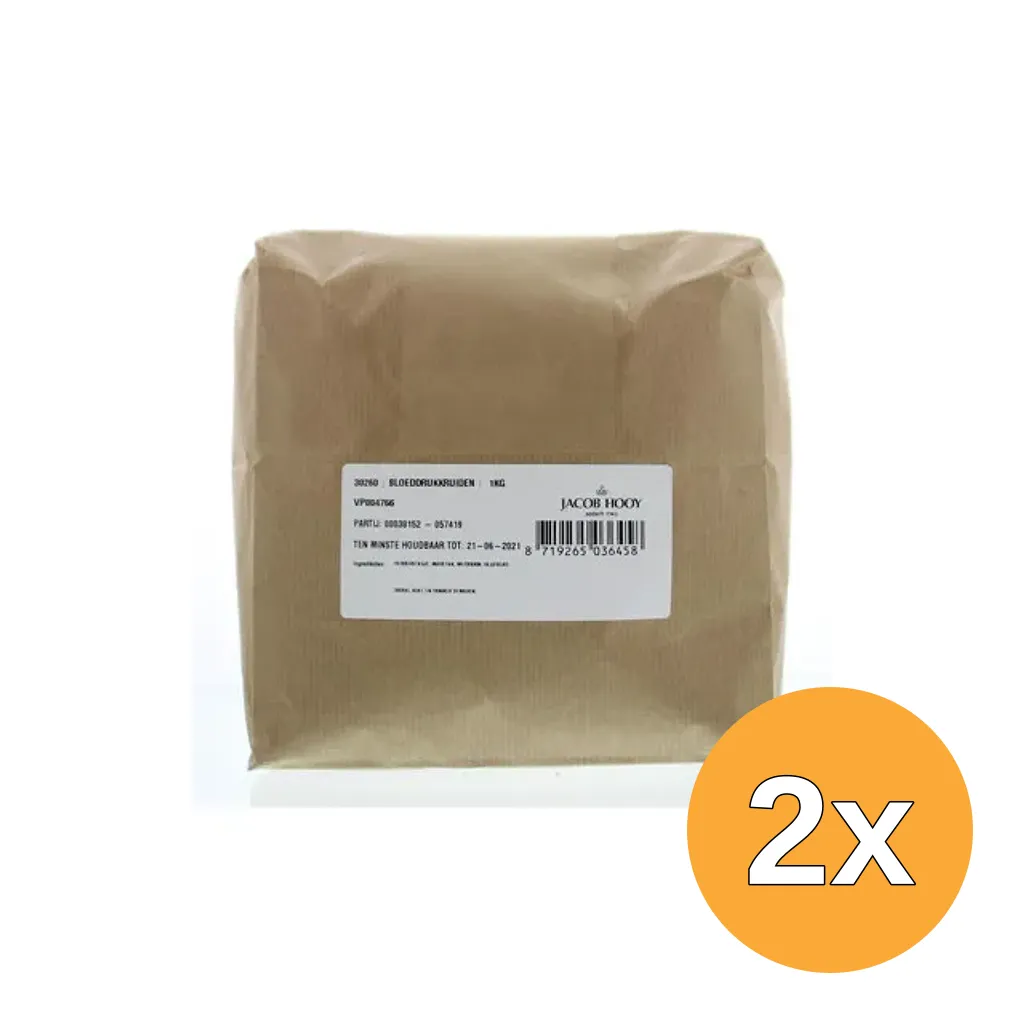 2x Jacob Hooy Bloeddrukkruiden (1000 gr)