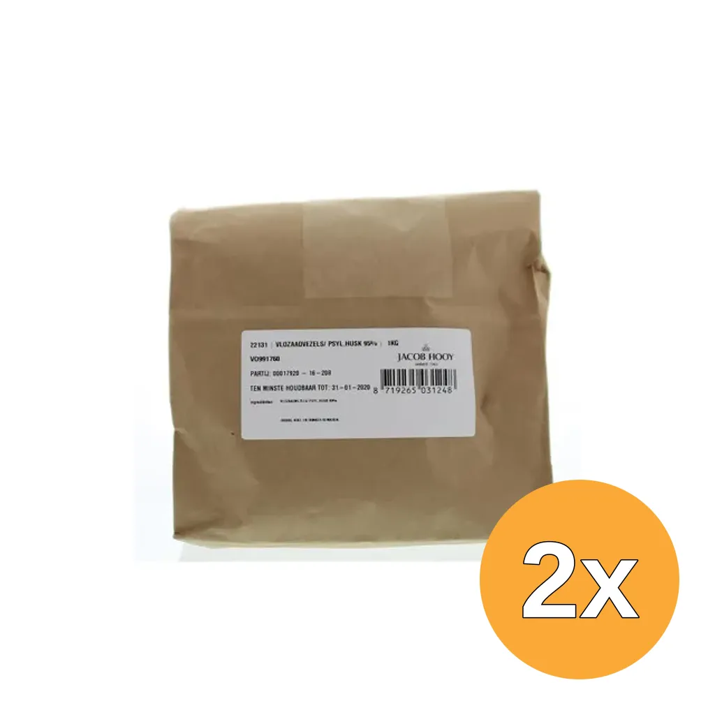 2x Jacob Hooy Vlozaad Vezels (1000 gr)