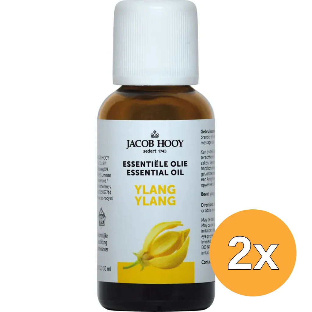 2x Jacob Hooy Ylang ylang olie (30 ml)