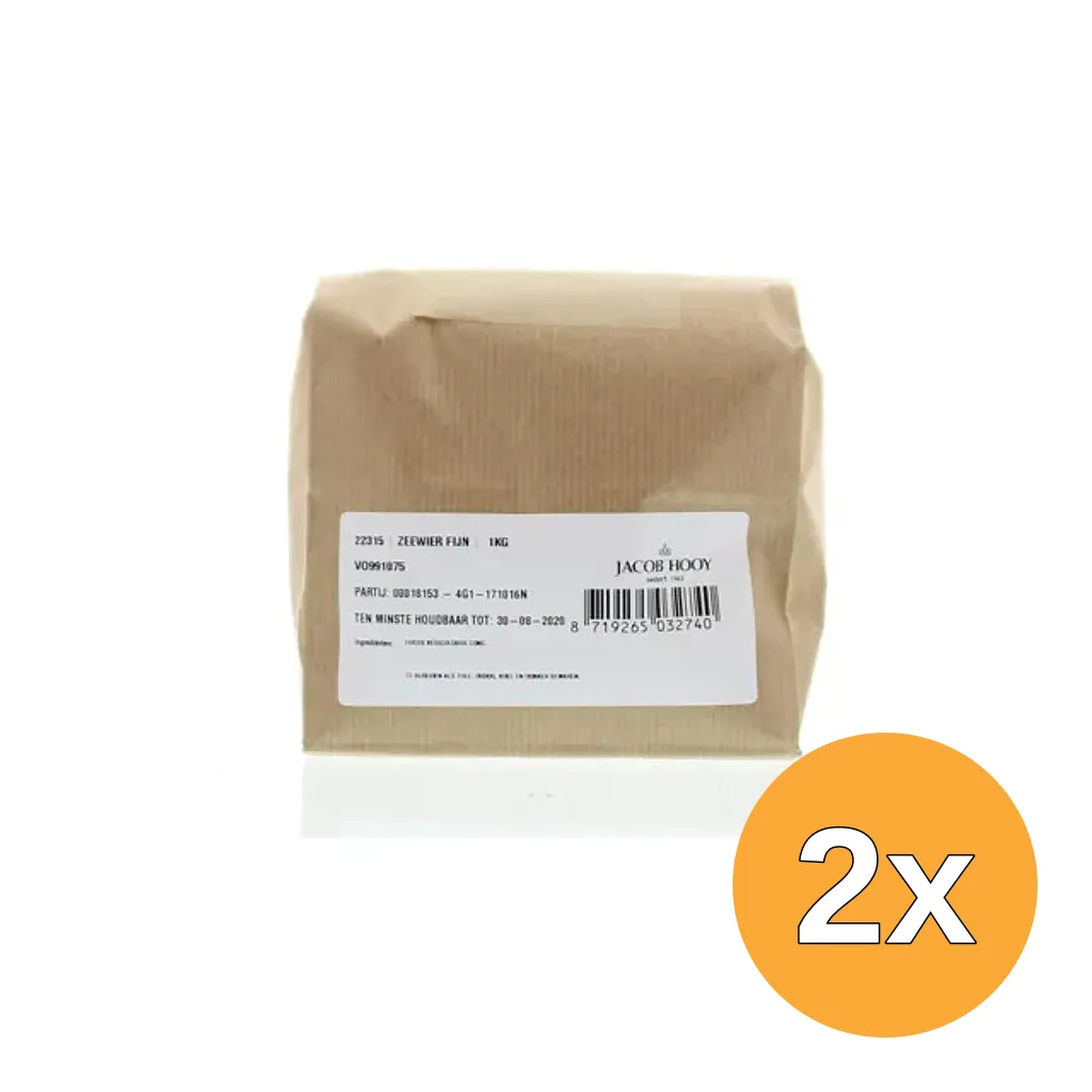 2x Jacob Hooy Zeewier fijn (1000 gr)
