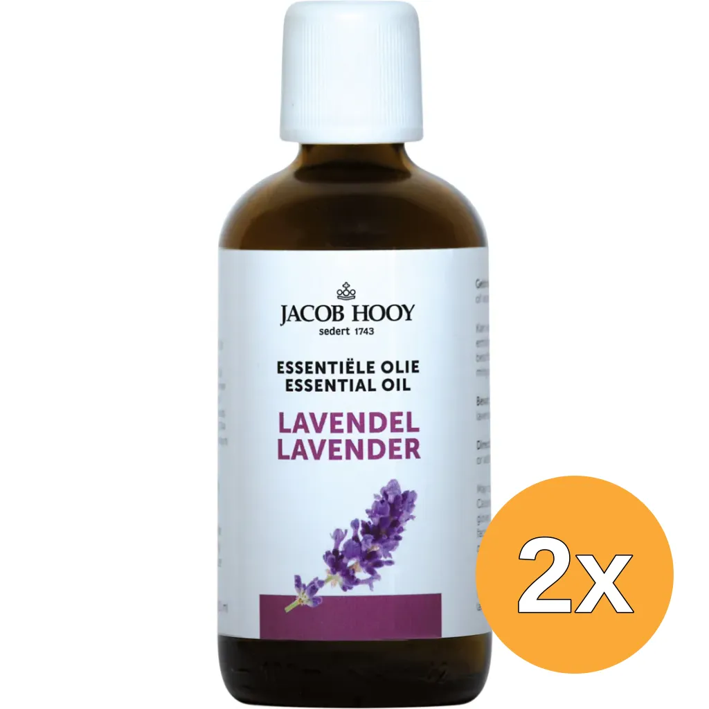 2x Jacob Hooy Lavendel olie (100 ml)