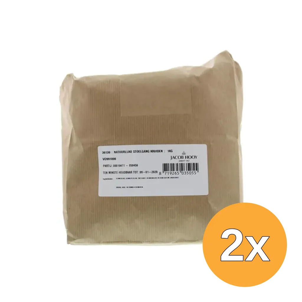 2x Jacob Hooy Natuurlijke Stoelgangkruid (1000 gr)