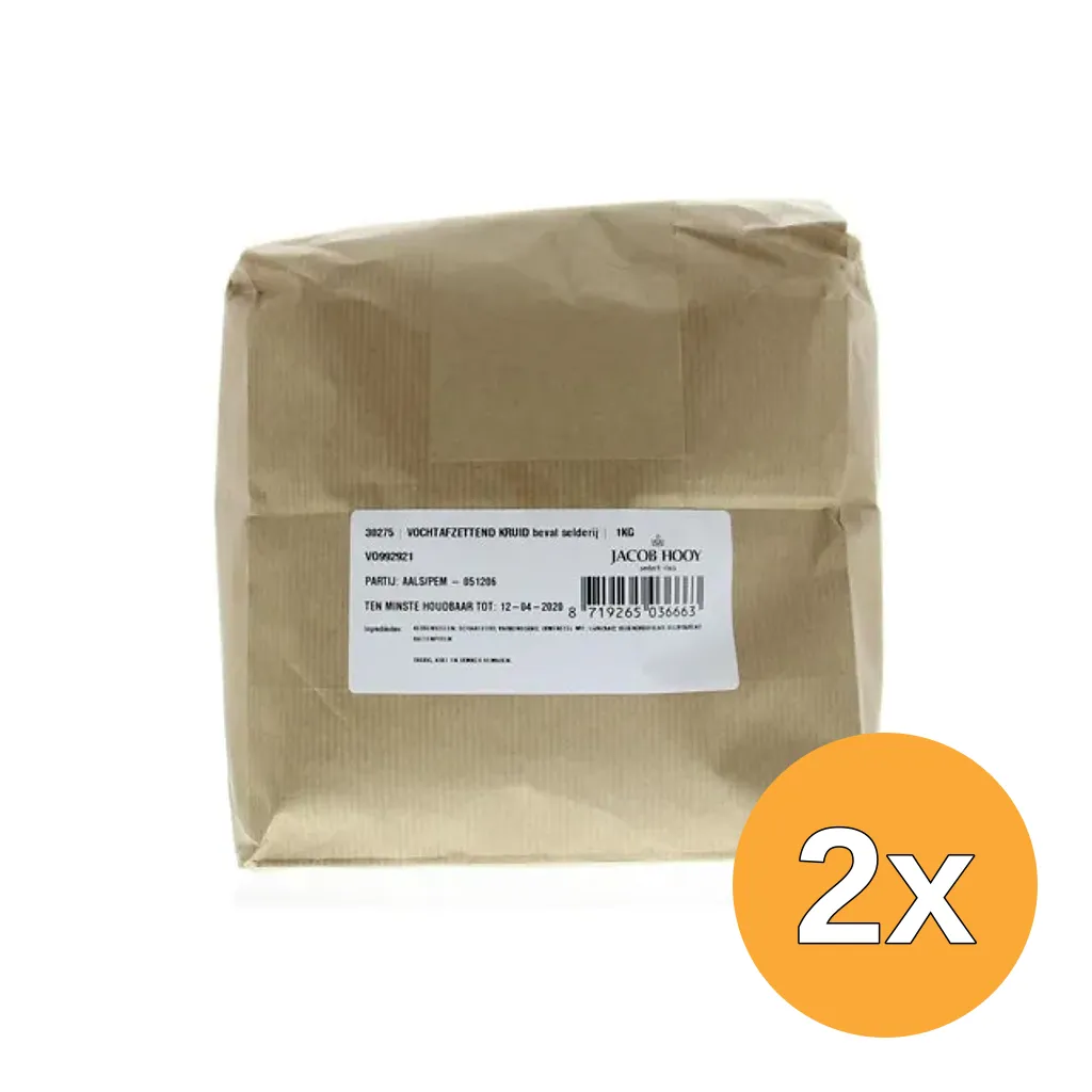 2x Jacob Hooy Vochtafzettende kruiden (1000 gr)