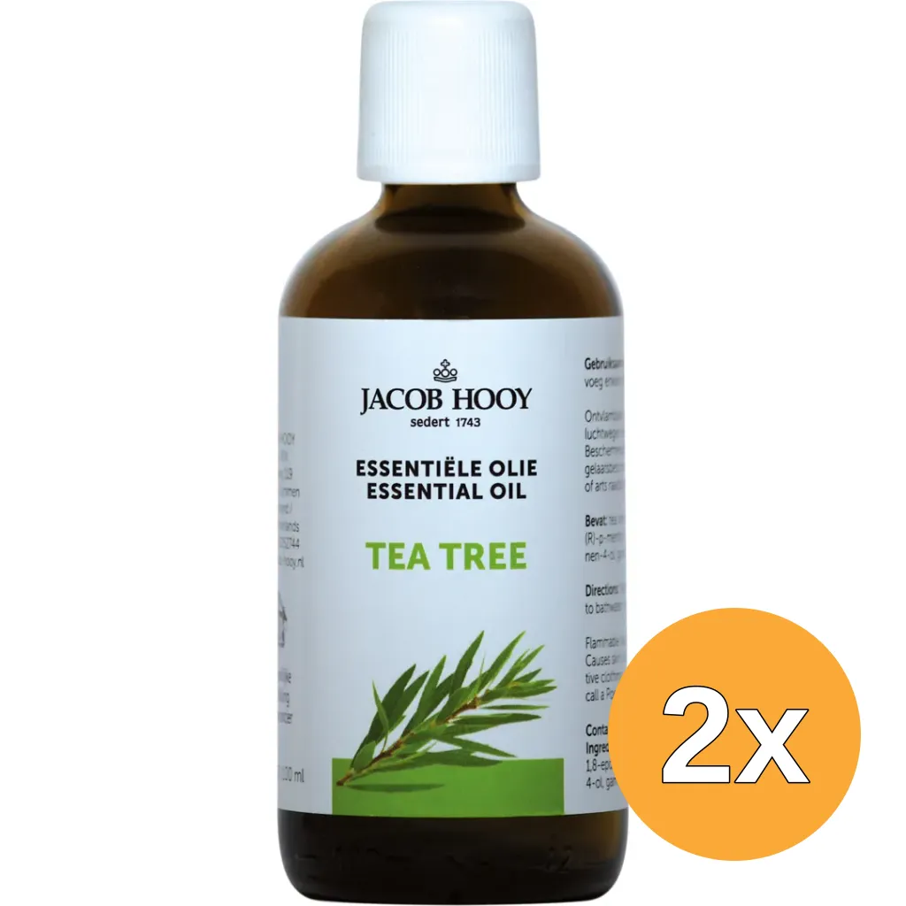 2x Jacob Hooy Tea tree olie (100 ml)