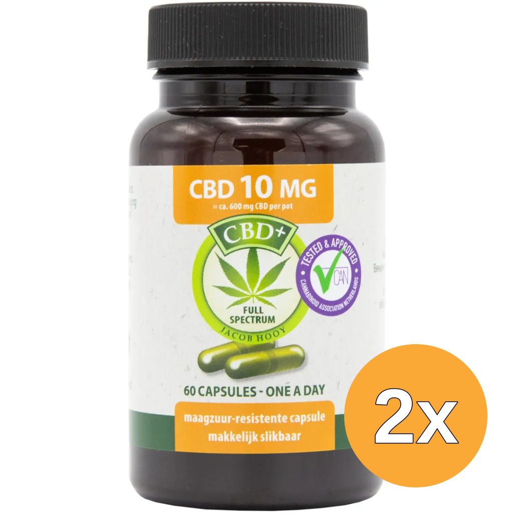 2x Jacob Hooy CBD 10Mg (60 capsules)