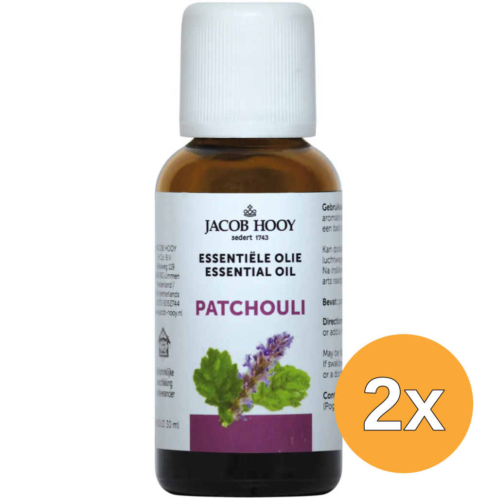 2x Jacob Hooy Patchouli olie (30 ml)
