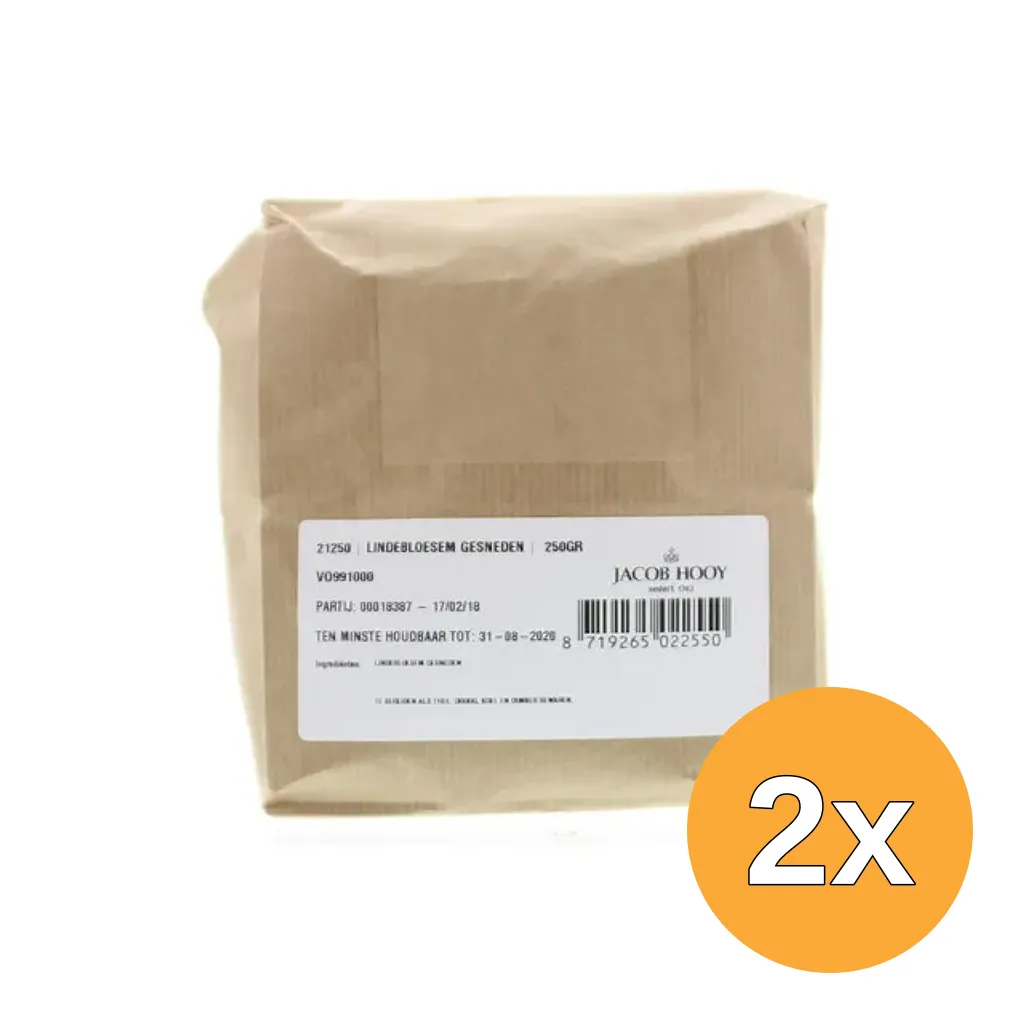 2x Jacob Hooy Lindebloesem Gesneden (250 gr)