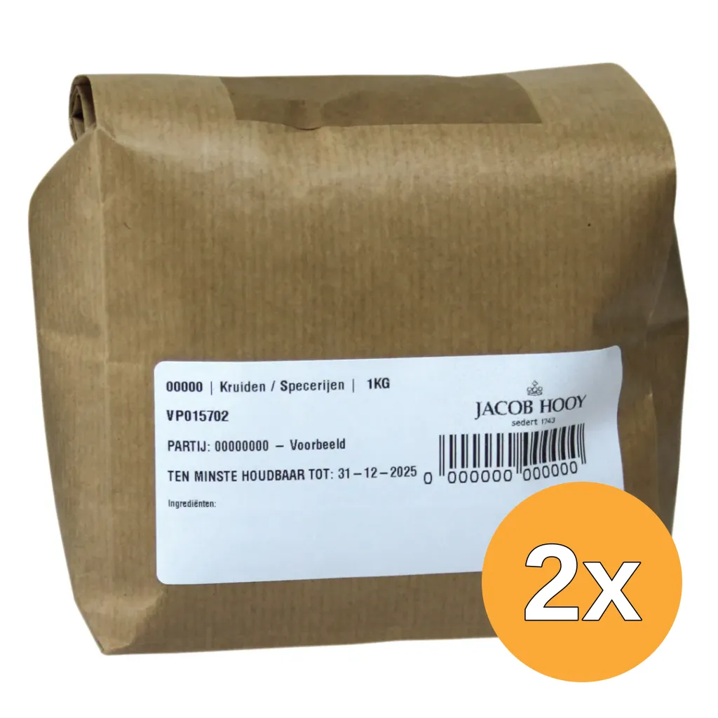 2x Jacob Hooy Monnikspeper Gemalen (1000 gr)